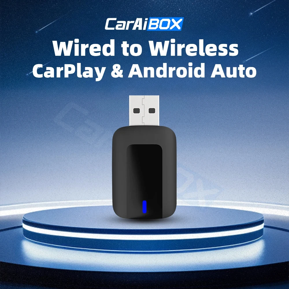 EKIY Car Intelligent Systems For Car With Wired CarPlay 2in1 Wireless CarPlay Dongle Wireless Android Auto Adapter AI TV Box