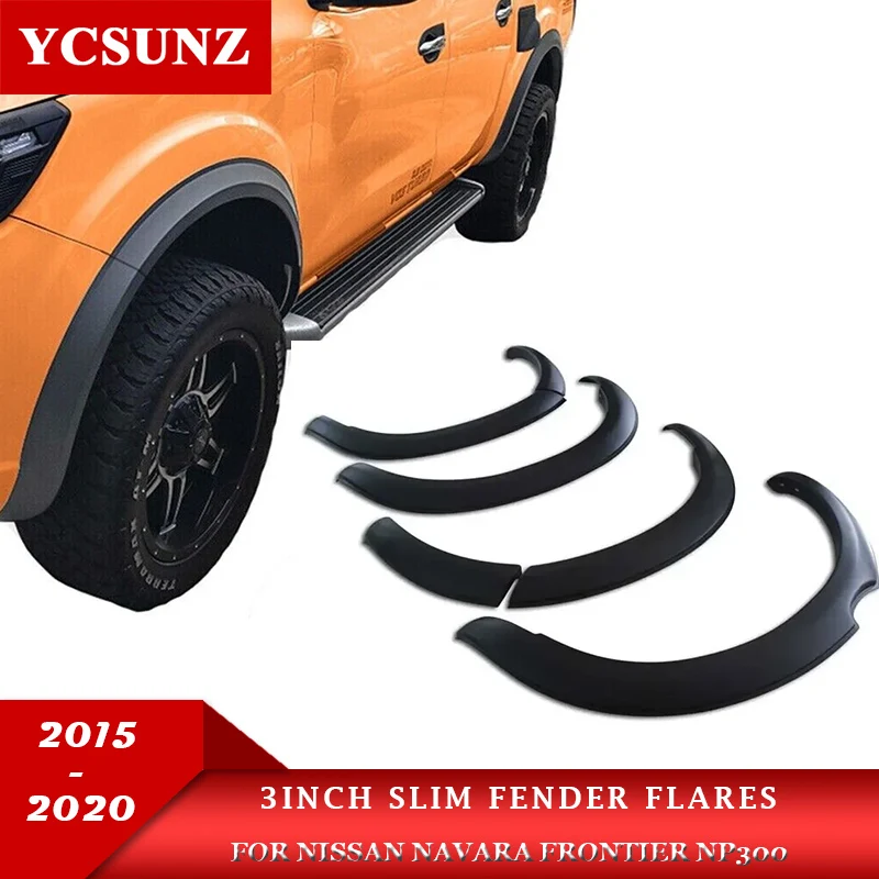 

Slim Design Wheel Arch Mudguard Fender Flares For Nissan Navara Frontier Np300 4WD 2015 2016 2017 2018 2019 2020 Car Accessories