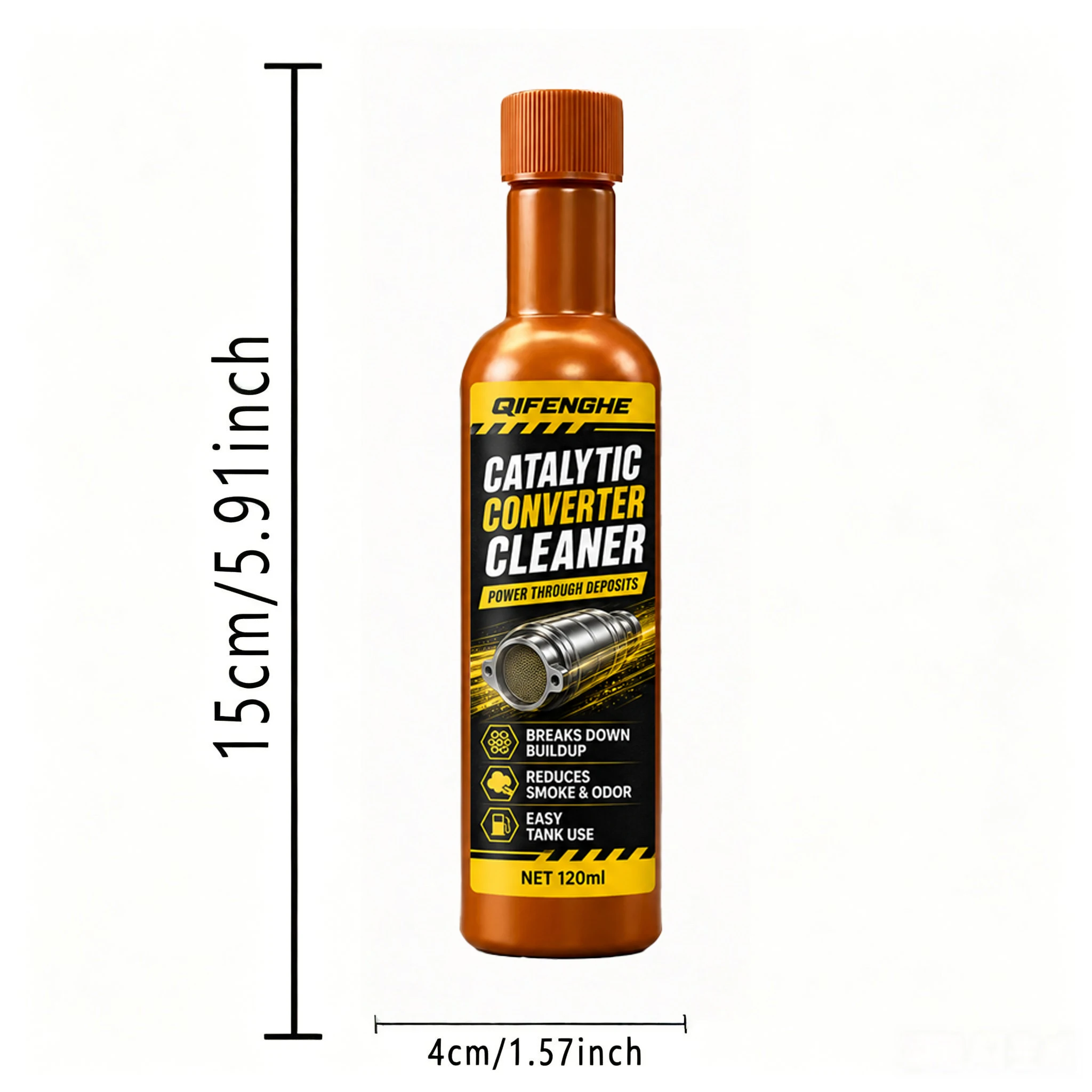 Car Catalytic Converter Cleaner 120ml Fuel System Additive Carbon Deposit Remover for Exhaust Oxygen Sensor Engine Maintenance