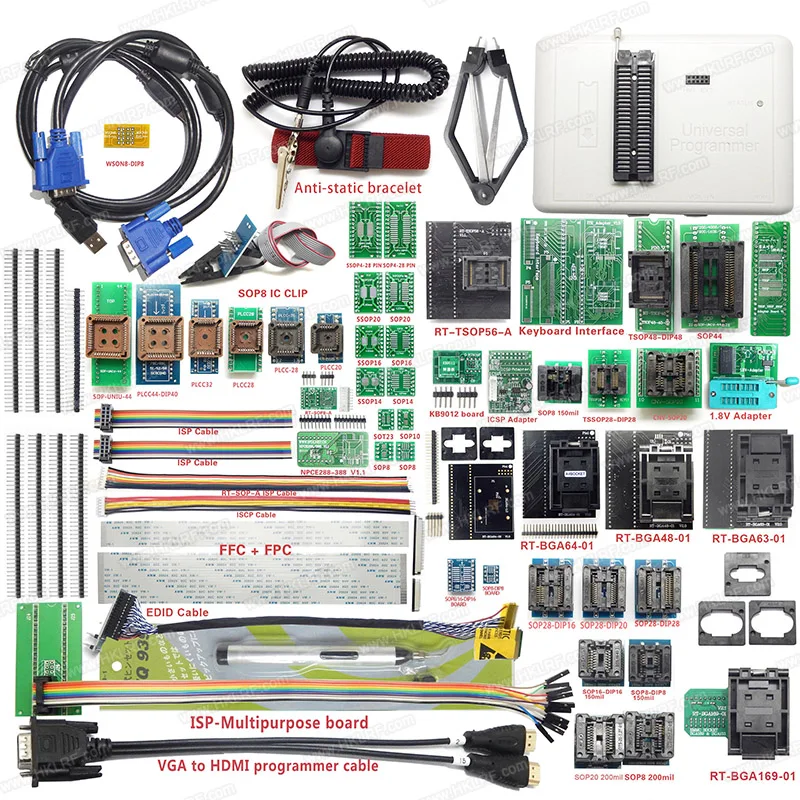 55 Adapter Universal programmer with socket for program IC chips RT809H