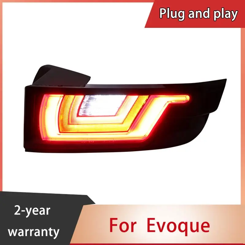 2pcs Car Tail Lights For Land Rover Evoque 2012 2013 2014 2015 2016 2017 2018 LED Car Tail Lamps Daytime Running Lights Dynamic