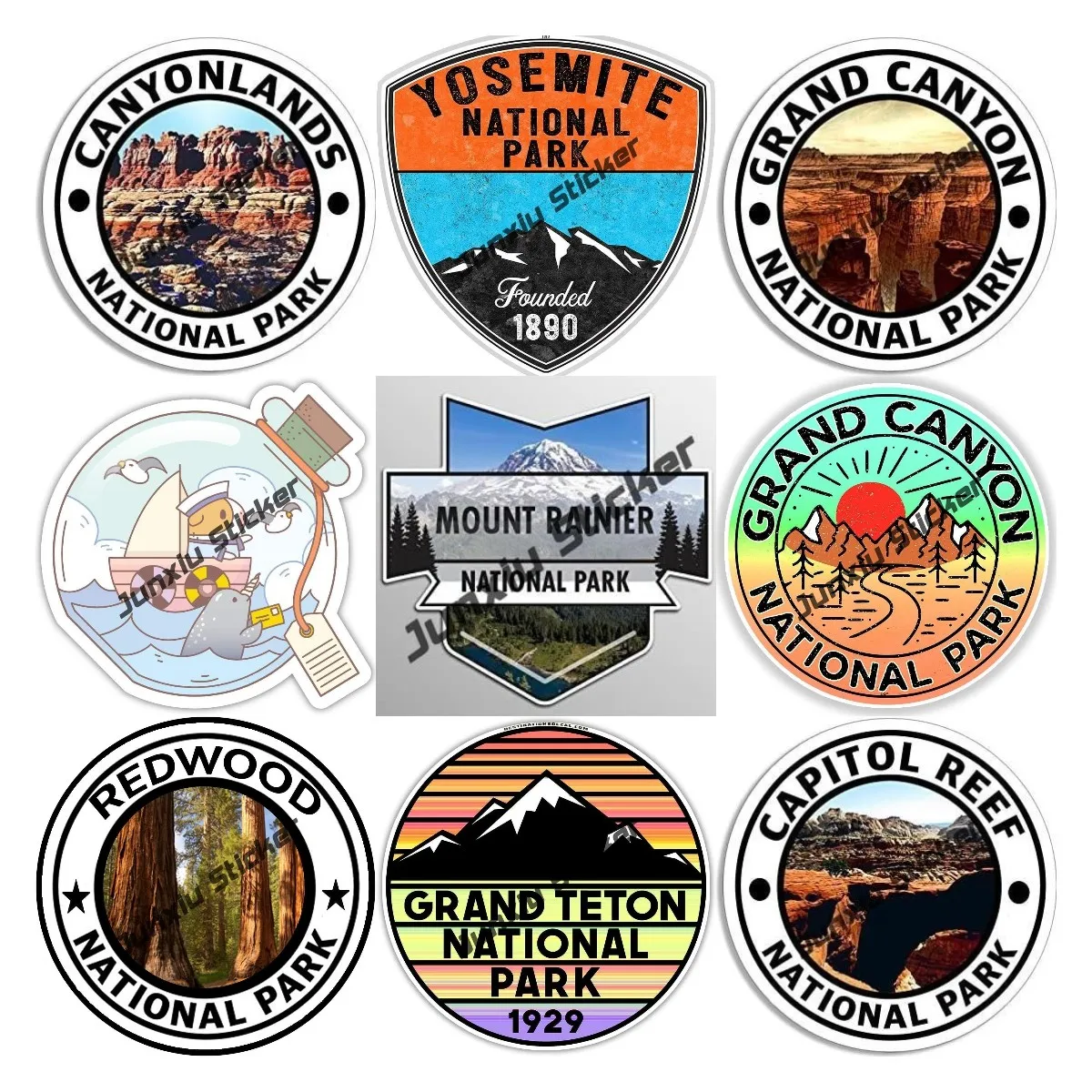 

Yosemite National Park California Sticker Vinyl Decal Travel Stockers for Cars Motor Camper Bumper Truck Trailer Accessories
