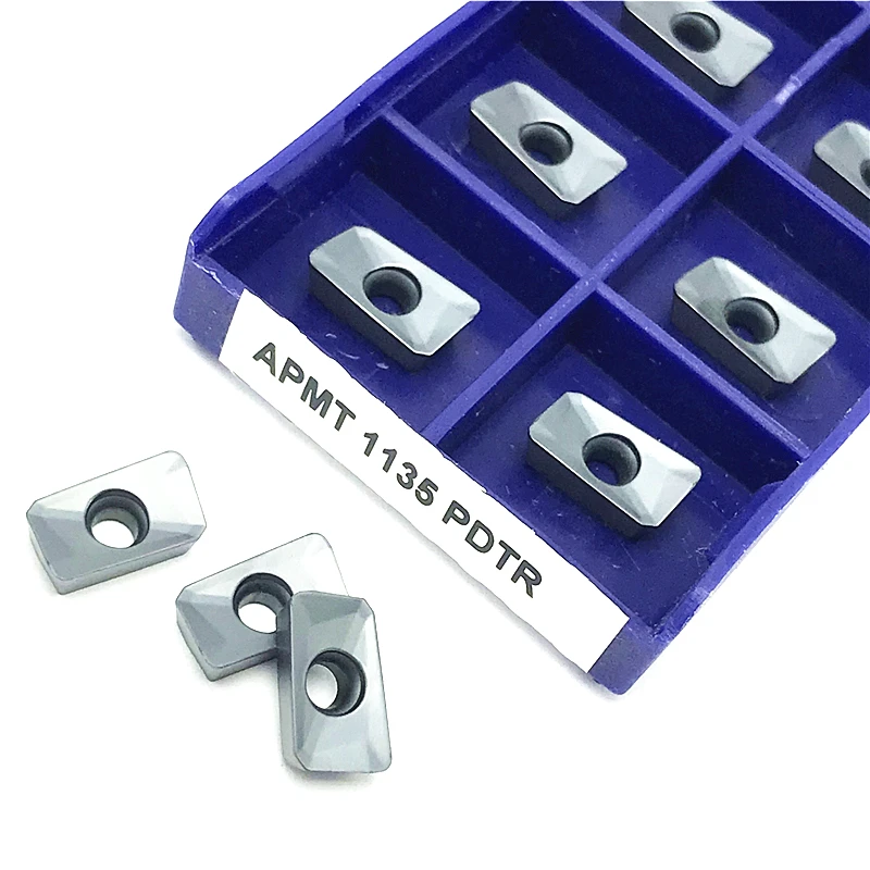 เครื่องกัดเครื่องมือกลึงคาร์ไบด์ APKT1003 pdtr 1003เครื่องกลึงโลหะเครื่องมือตัด CNC แบบ LT30คาร์ไบด์