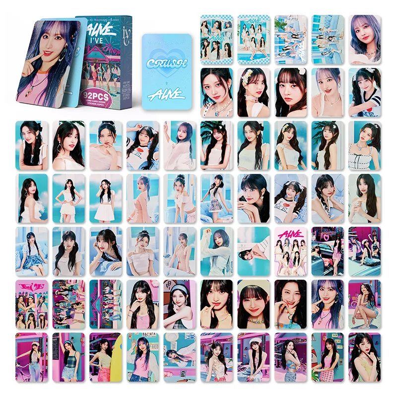 92 قطعة/المجموعة بطاقات المعبود لومو ألبوم جديد التبديل MINE HD Printd Photocards Yujin Gaeul Wonyoung LIZ Rei Leeseo مجموعة فتاة المشجعين الهدايا