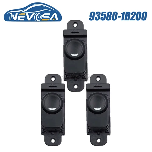 NEVOSA 93580-1R200 interruptor de ventana de pasajero botón regulador trasero para Hyundai Solaris Accent 2011 2012 2013 2014 2016 935801 R200