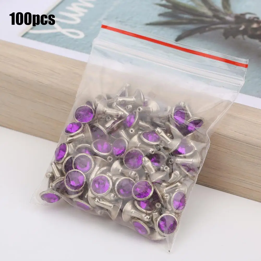 أكريليك 8 مم حافة فضية كريستالية مزخرفة DIY لإكسسوارات الملابس 8 مم