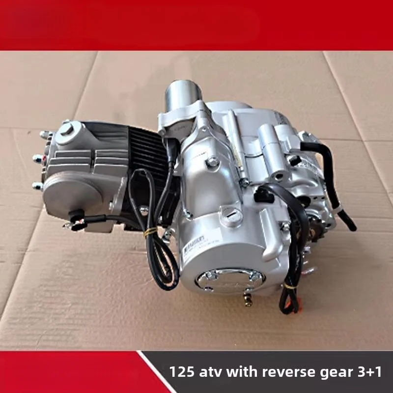 125ATV Modified 3+1 Accessorized 4 Two-Wheel Off-Road Vehicle Electric Start Automatic Clutch Reverse Gear CDI Motorcycle