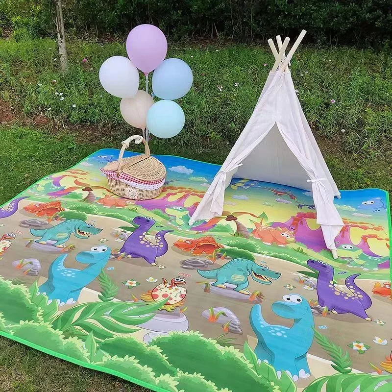 Children Playmat Foldable Storage Baby Rug Waterproof Baby Crawling Mat  Non-Toxic Carpet for Baby Portable Outdoor Picnic Mat