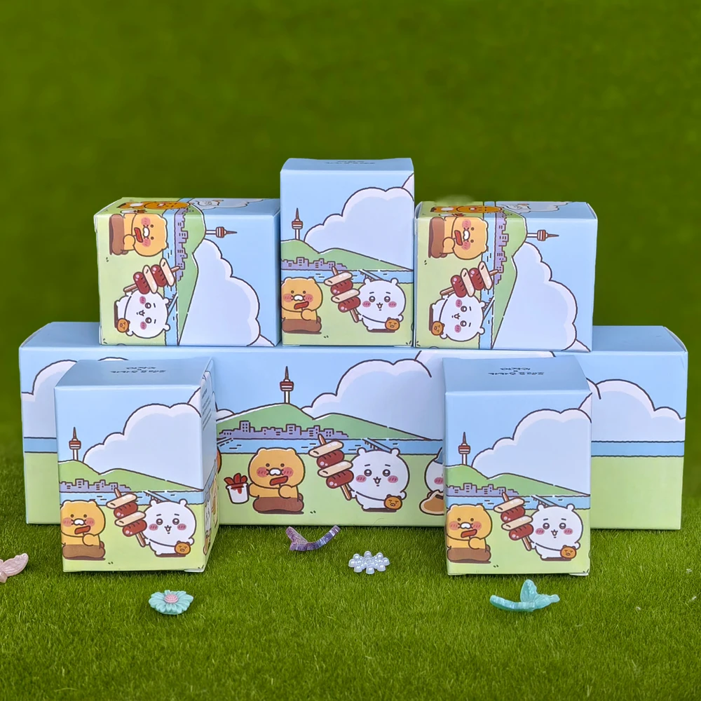 

Chiikawa Anime Keychain Figure Set Cute Usagi Hachiware Collectible Pendant Bag Charm Korean KAKAO Collab Gift for Girls