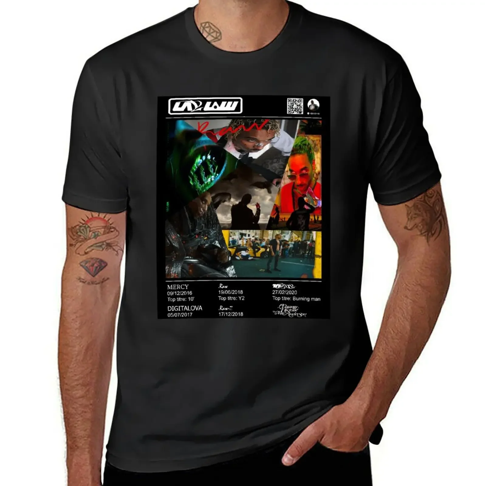 Laylow francuski rap dyskografia album plakat T-Shirt estetyczne ubrania nowa edycja anime rzeczy ciężkie t shirty dla mężczyzn