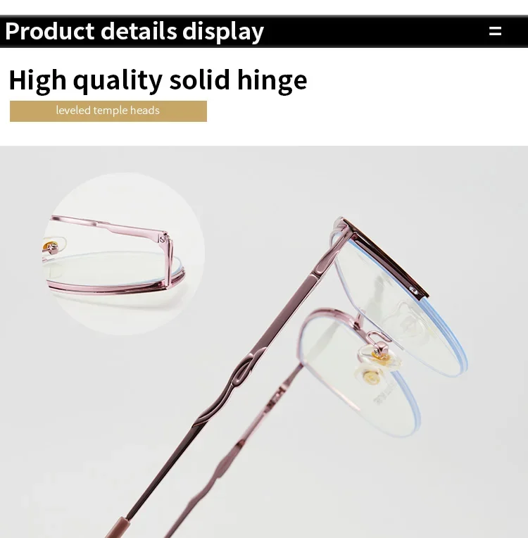 MJIEDR 2025 Fashion Cateye Progressive Prescription Glasses Myopia Eyewear High-quality Metal Butterfly Optical Eyeglass