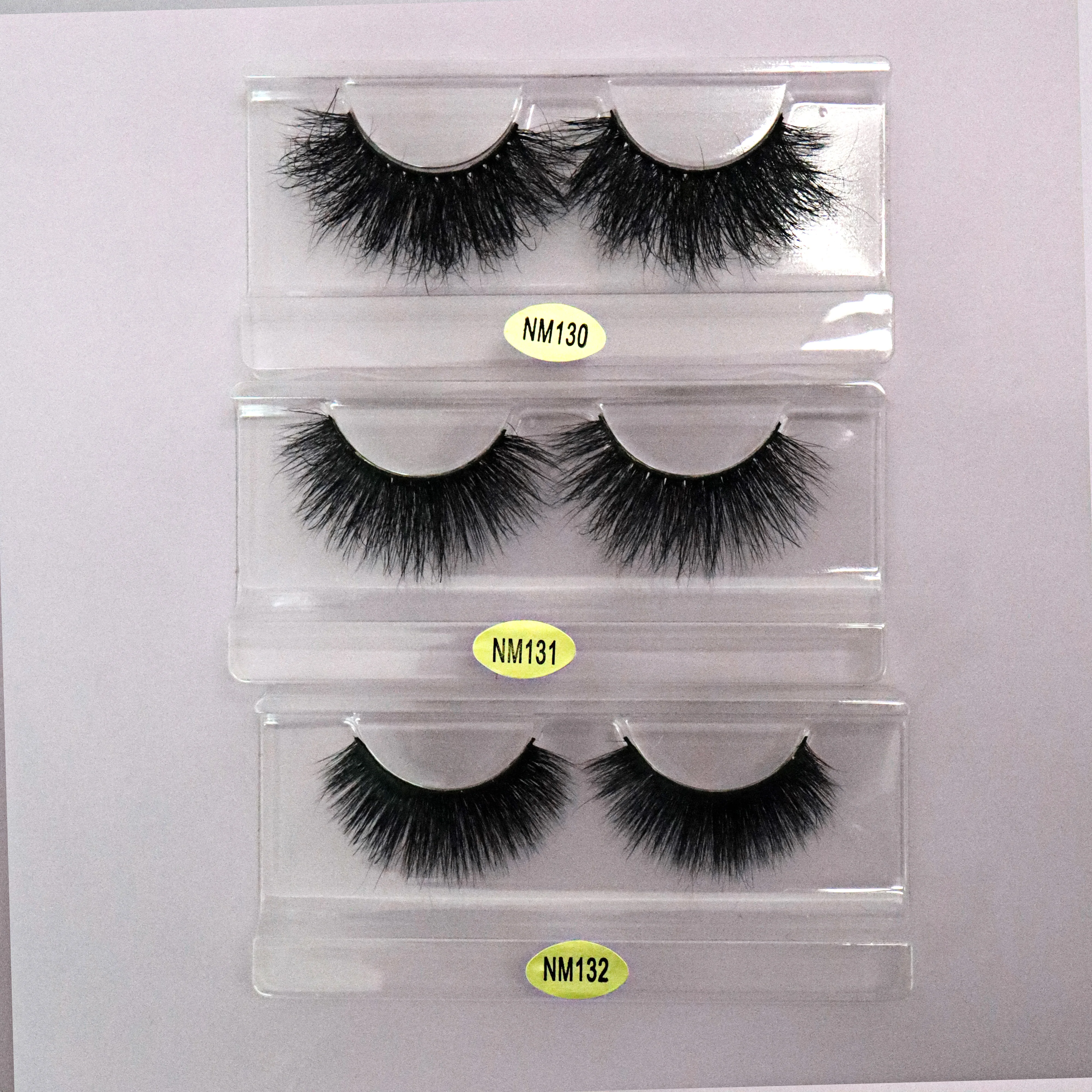 ELUVY 30 pairs 3D Pluizige Nertsen Valse Wimpers geen case groothandel Dramatische Dikke Lange Krullend Wimpers Volledige Strip Make wimpers