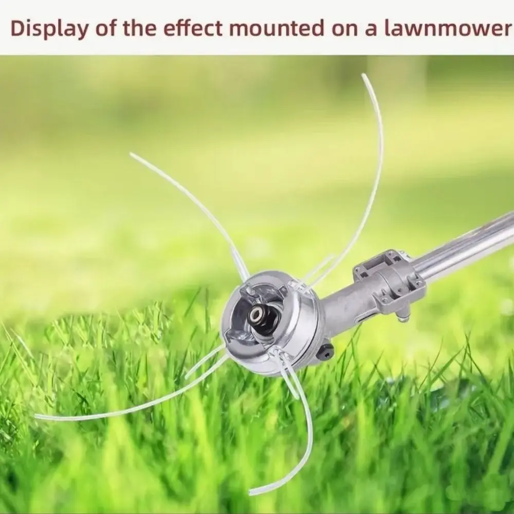 

Universal Trimmer Head with 20pcs Trimmer Lines Rust-proof Lawn Mower Parts Aluminum Alloy No Damage To Branches