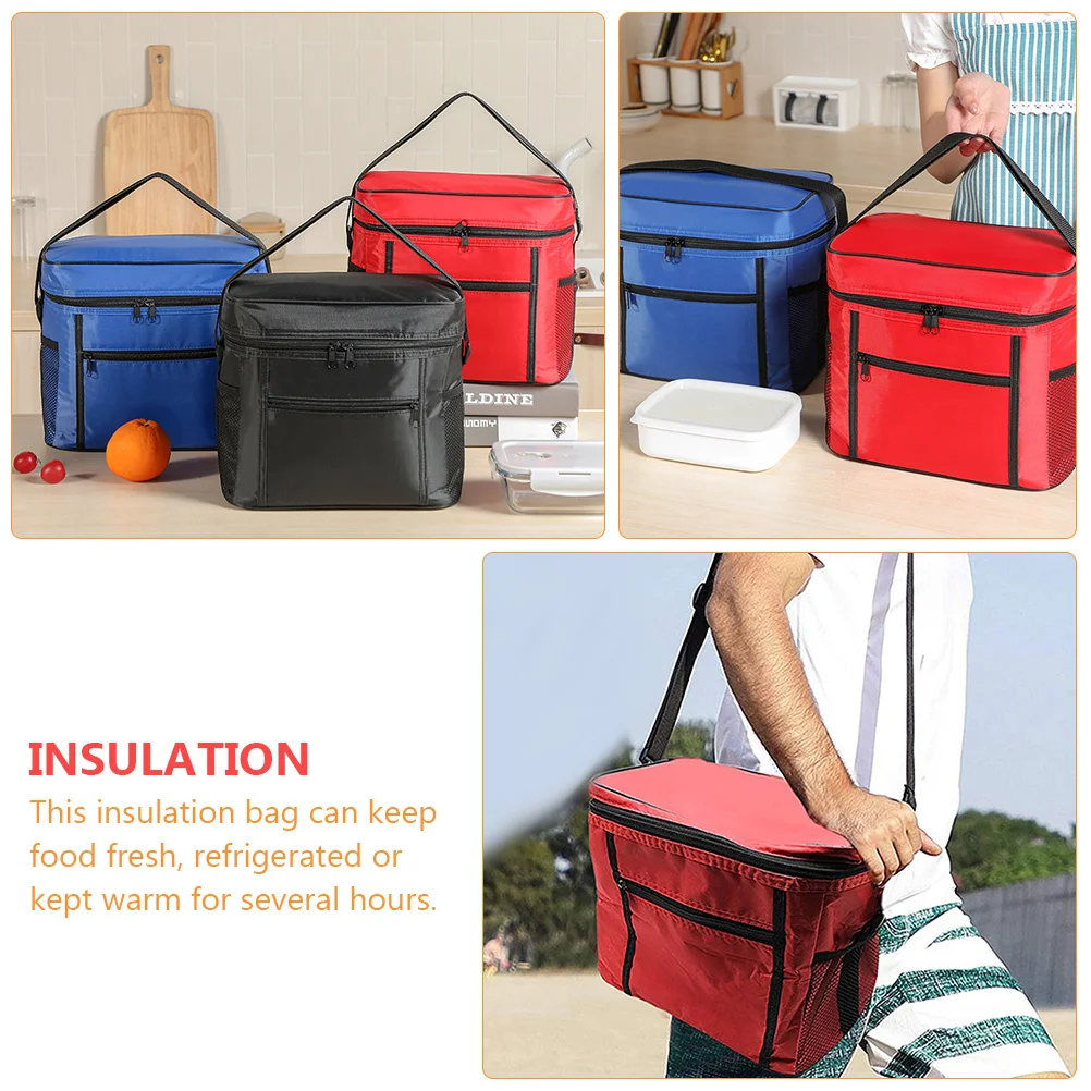 

1Pcs Lunch Tote Insulation Bag Portable Cooler Bag Waterproof Picnic Bento Storage Holder Reusable Storage Holder