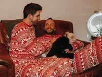 New Christmas Pajamas Set for Family Mother Father Kids Matching Clothing Baby&Dog Romper Pyjamas Xmas Look Loose Soft Outfits 5