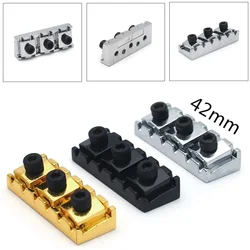 Electric Guitar String Locking Nut 42mm 43mm For Floyd Rose For Tremolo Bridge Parts W/ Mounting Screws Spanner Wrench Tooyful