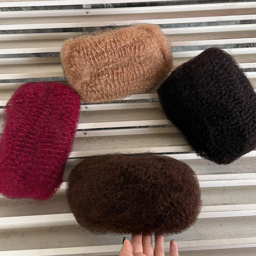 # 27 حزم شعر بشري أفرو غريب لضمائر الشعر الملتوية 50 جرام/الحزمة ضفائر شعر ملونة طبيعية QVR بدون لحمة شعر ريمي برازيلي #6