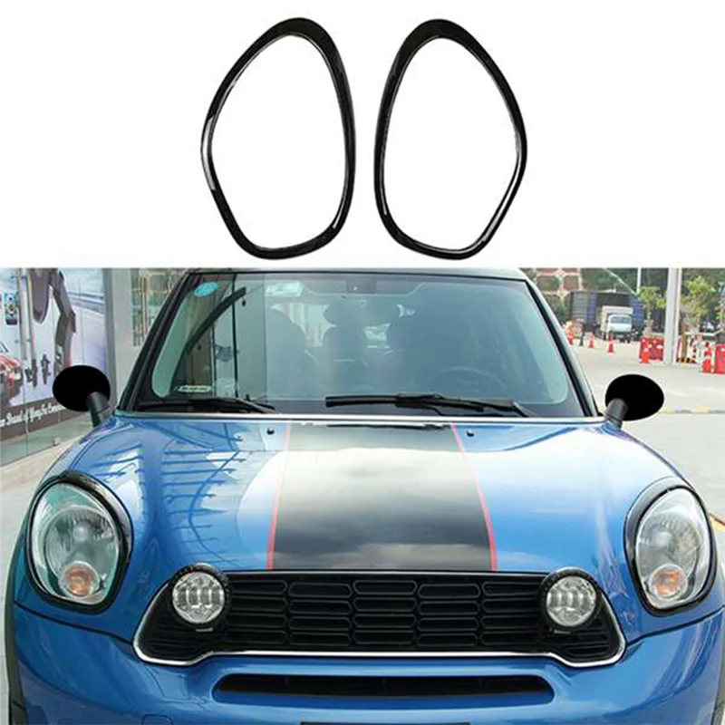 4 Pack for MINI Cooper Countryman R60 2011-2016 Front and Rear Headlight Frame Ring Cover Trim Car Styling Accessories