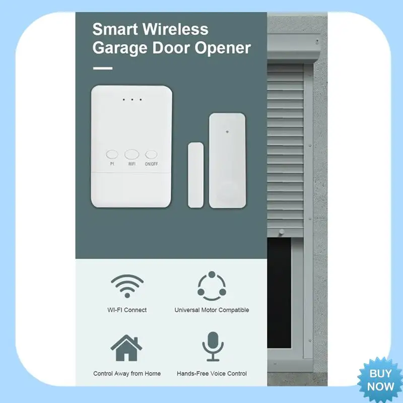 

A47Z Tuya WIFI Smart Universal Garage Door Opener Support Alexa Voice Assistant Door Sensor Wireless Garage Door Controller