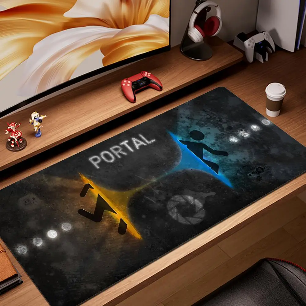 portal 2 mouse pad gamer 3d 900x300x3mm notbook mouse mat gaming mousepad large wrist rest pad mouse PC desk padmouse mats