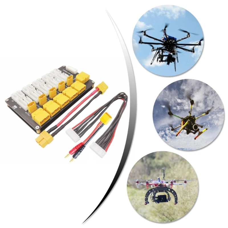 

Li Battery Charging Board for 2-6S Batteries with XT30 XT60 Connectors for Model Enthusiasts F19E