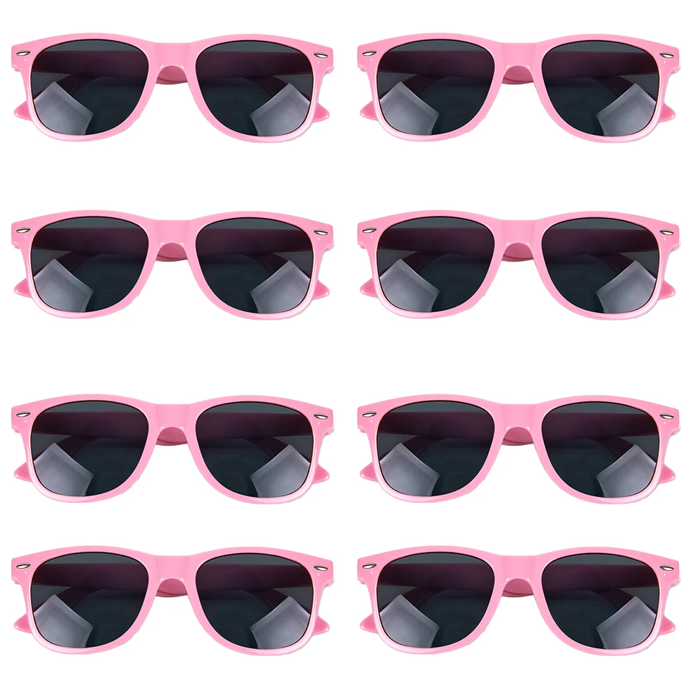 8-12pairs Zwart Vierkant Frame Zonnebril voor Vrouwen Mannen Bruid en Bruidegom Foto Bril Bruids Douche Vrijgezellenfeest decoratie