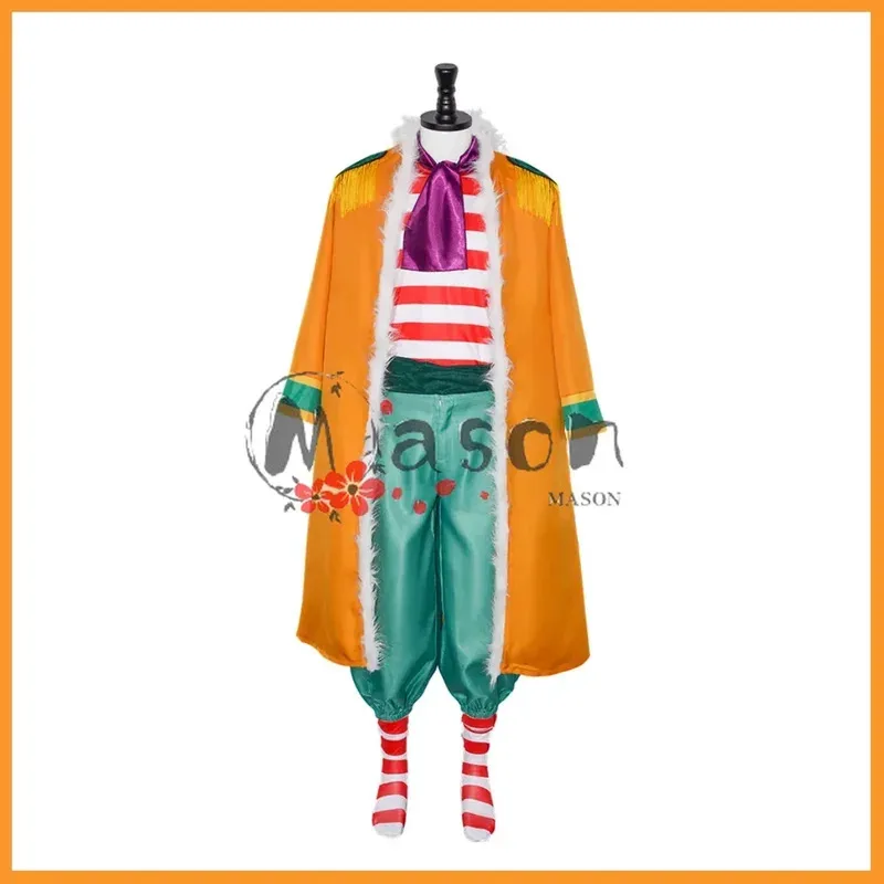 캔디 2025 애니메이션 버기 코스프레 의상 바나나 미 - 초파 과일 가발 모자 노란색 망토 스트라이프 티셔츠 신발 성인 남성 그리스도