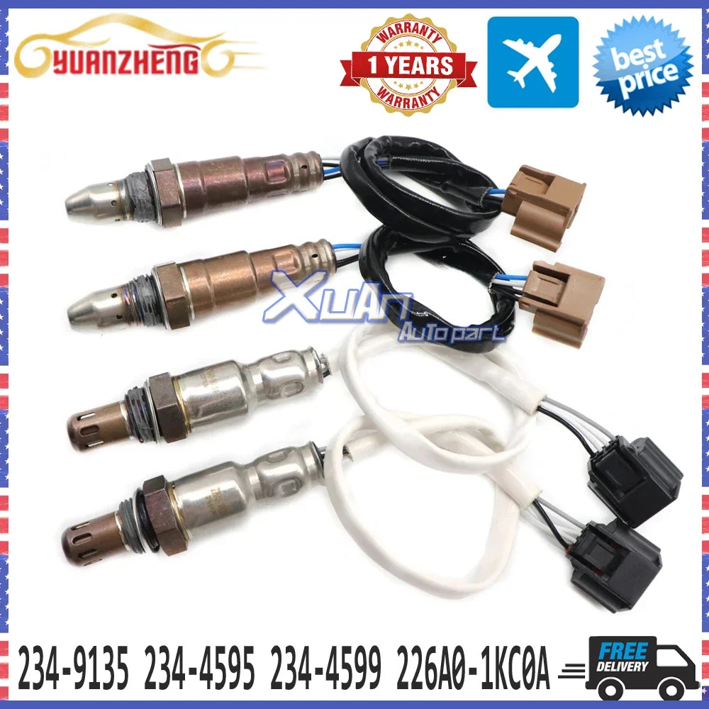 4xFront Rear Air Fuel Ratio Lambda O2 Oxygen Sensor 234-9135 234-4595 234-4599 226A0-1KC0A For Infiniti Nissan Altima Pathfinder