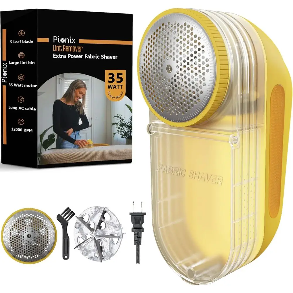 

35W Electric Fabric Shaver - High-Speed 12000 RPM Lint Remover for Clothes, Upholstery, and Furniture