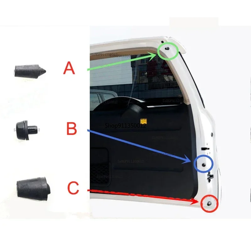 Trunk Rubber Buffer Tailgate Rubber Block Rear Door Damping Damper for Toyota RAV4 2009 2010 2011 2012