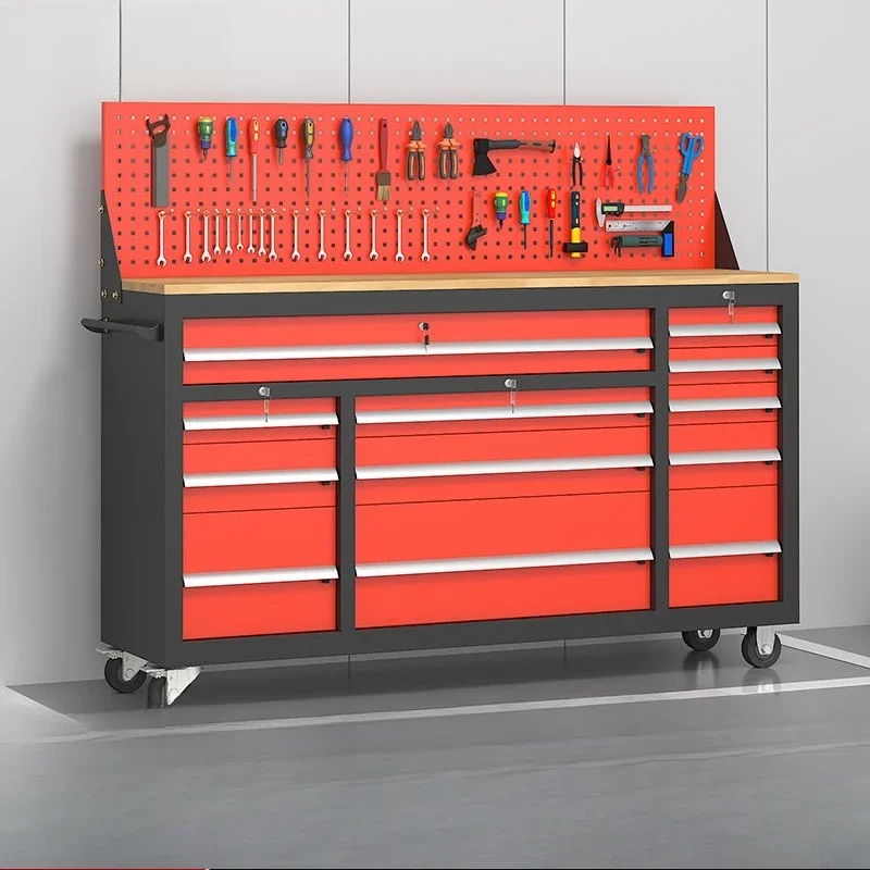 Heavy Tool Cart Mobile Auto Repair Combination Toolbox Multi-pump Repair Locker Thickened Pulley Hardware Tool Cart
