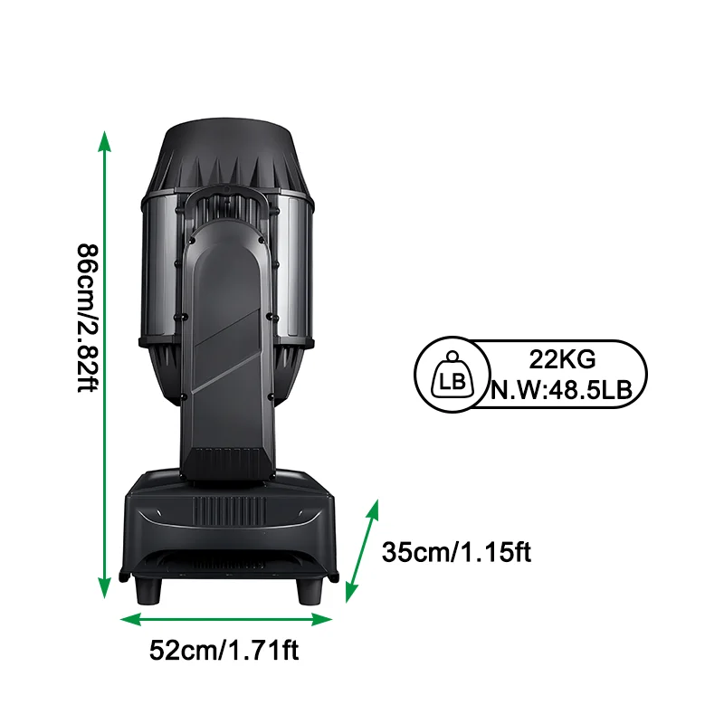 IP66 Waterproof 580W LED Moving Head Light CMY CTO Outdoor Beam Light for Concert Stage Show DMX512