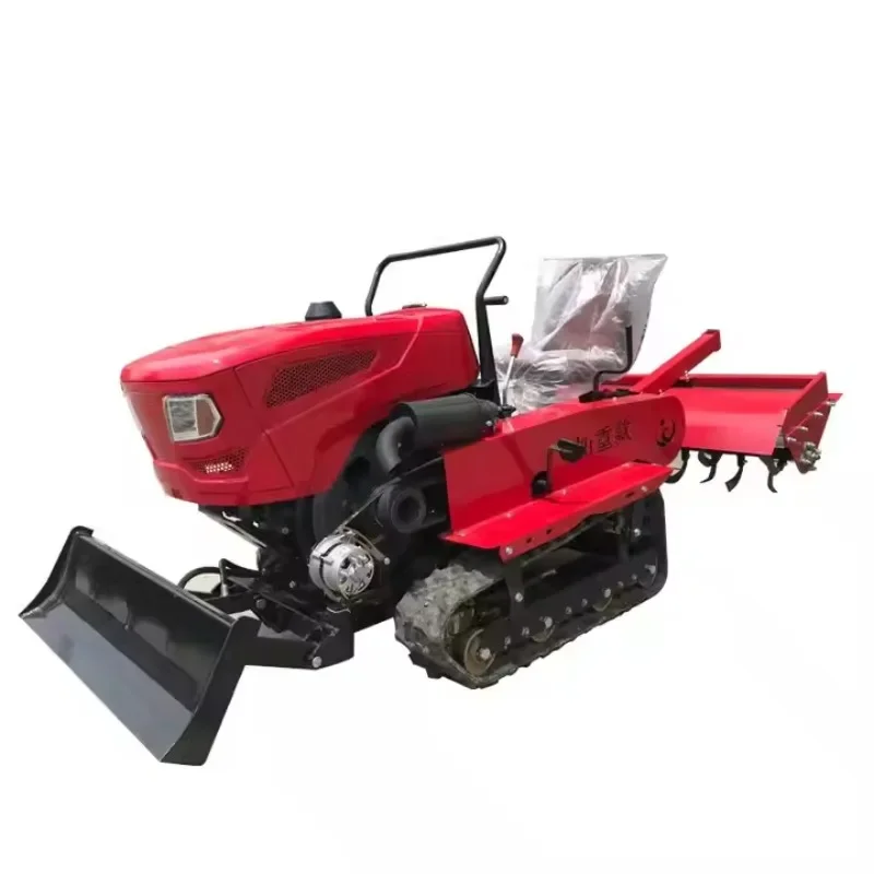 Sowing, Plowing, Multifunctional Tracked Tractor, Tiller, Agricultural Machinery, Tracked Cultivator, Hot Selling 35HP