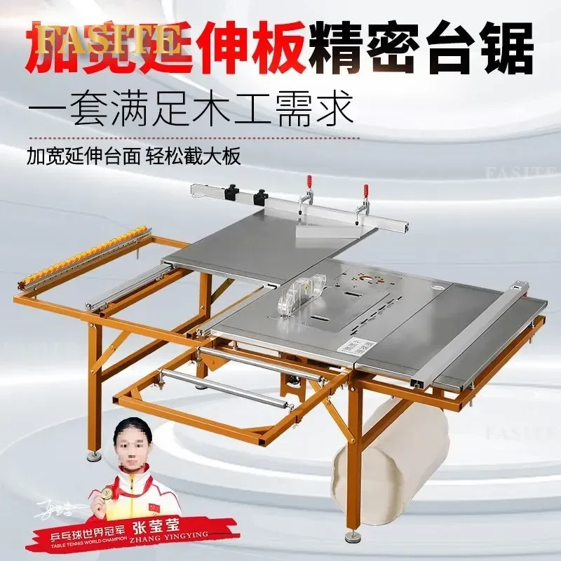 For Woodworking Push Table Saw Multifunctional Foldable Precision Cutting Station Portable Workbench with Push Pull Feature
