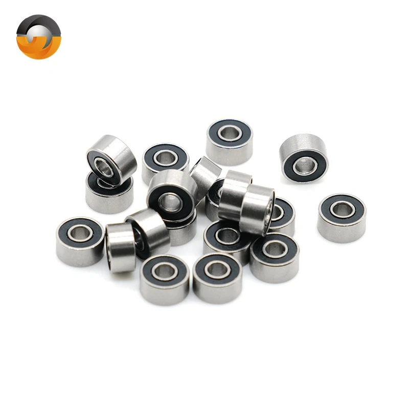 스테인리스 스틸 깊은 홈 볼 베어링, ABEC-7 베어링, S693RS, 3x8x4mm, 693-2RS, S693-2RS S6932RS, 10 개