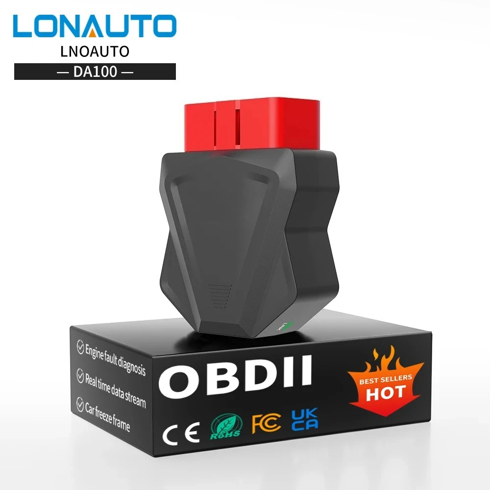 

Bluetooth 5.4 Pro OBDII DA100 Built in 35901 Fault Code Reader Scan Tool Universal car OBD2 Diagnostic Tool Library BlueDriver