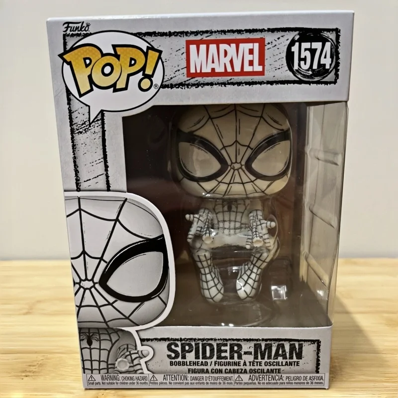 Funko POP Marvel Hand-Drawn Sketch Version Scarlet Witch Iron Man Spider-Man Wolverine Figure Collectible Ornament Toy Gift - view 3