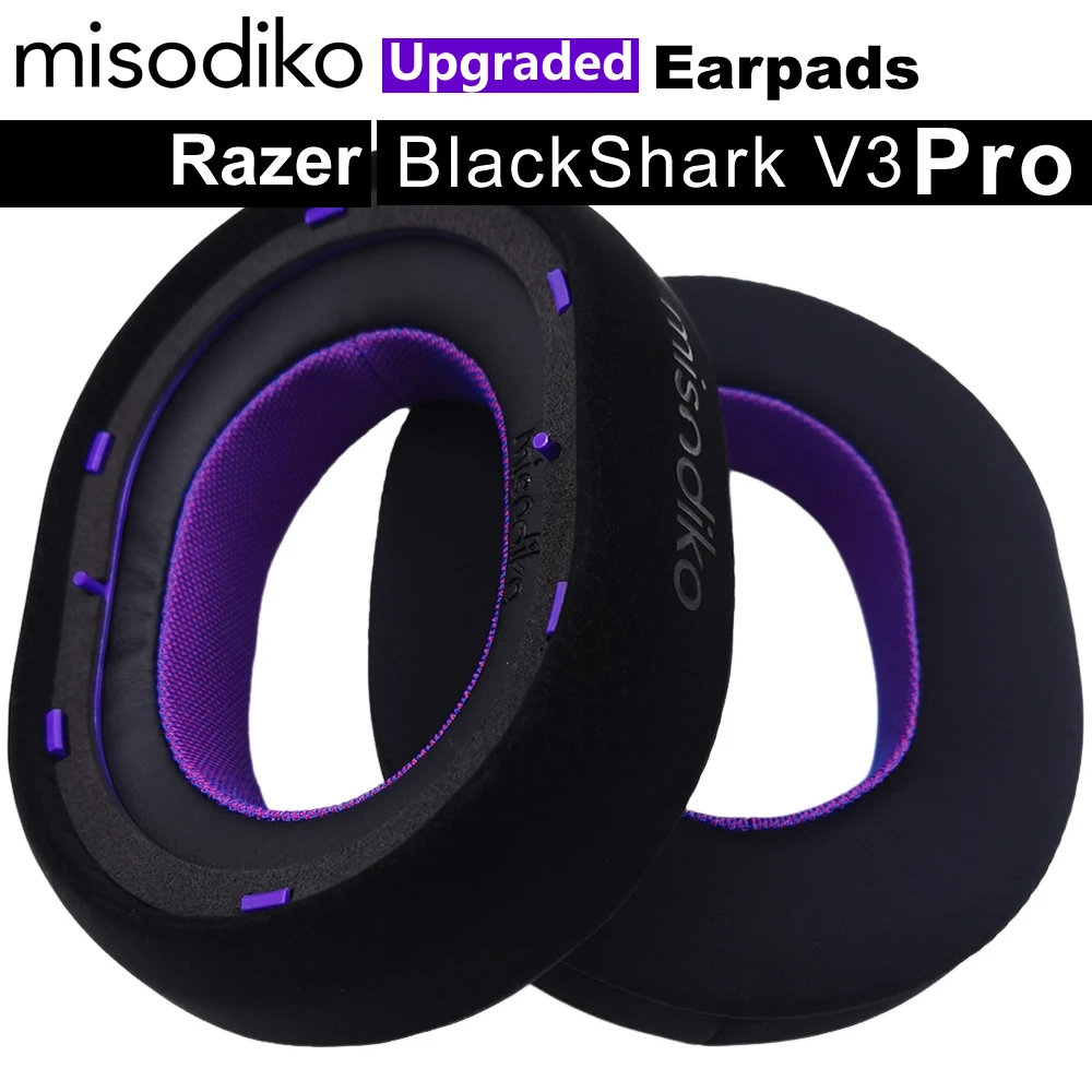 Улучшенные сменные амбушюры misodiko для игровой гарнитуры Razer BlackShark V3 Pro