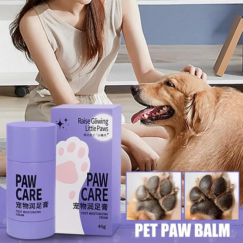 Puppy Paw Balm 1.41oz Cat Paw Moisturizer Cat Feet Balm Foot Care Cream Anti-drying For Kitten Cracked Paws Large Dog Dry Paws