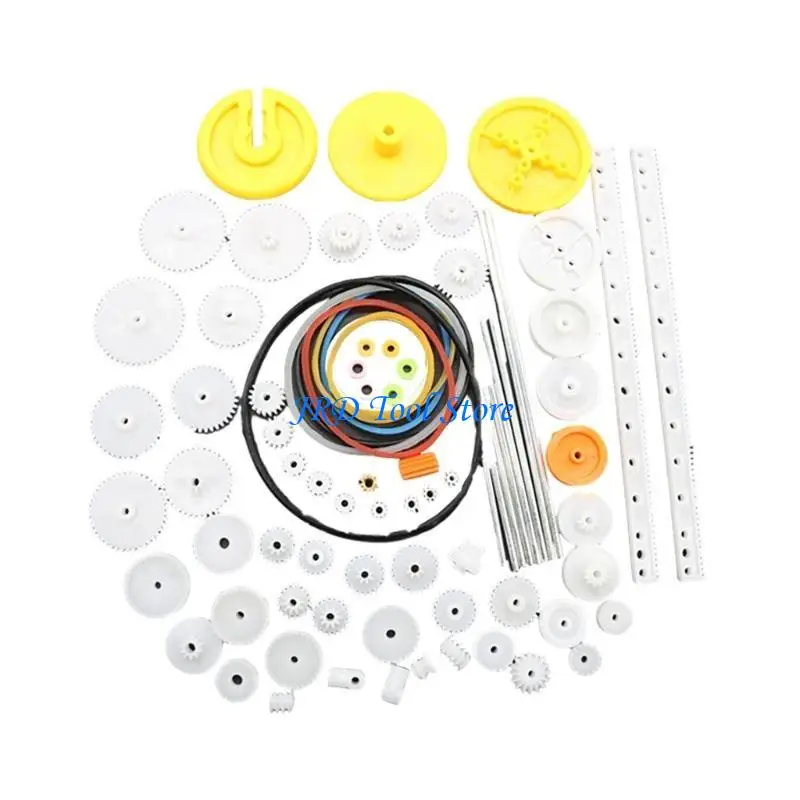 A2UD 82PCS Пластиковые шестерни для удаленных автомобильных двигателей модель DIY Helicopter Удаленные аксессуары для замены для