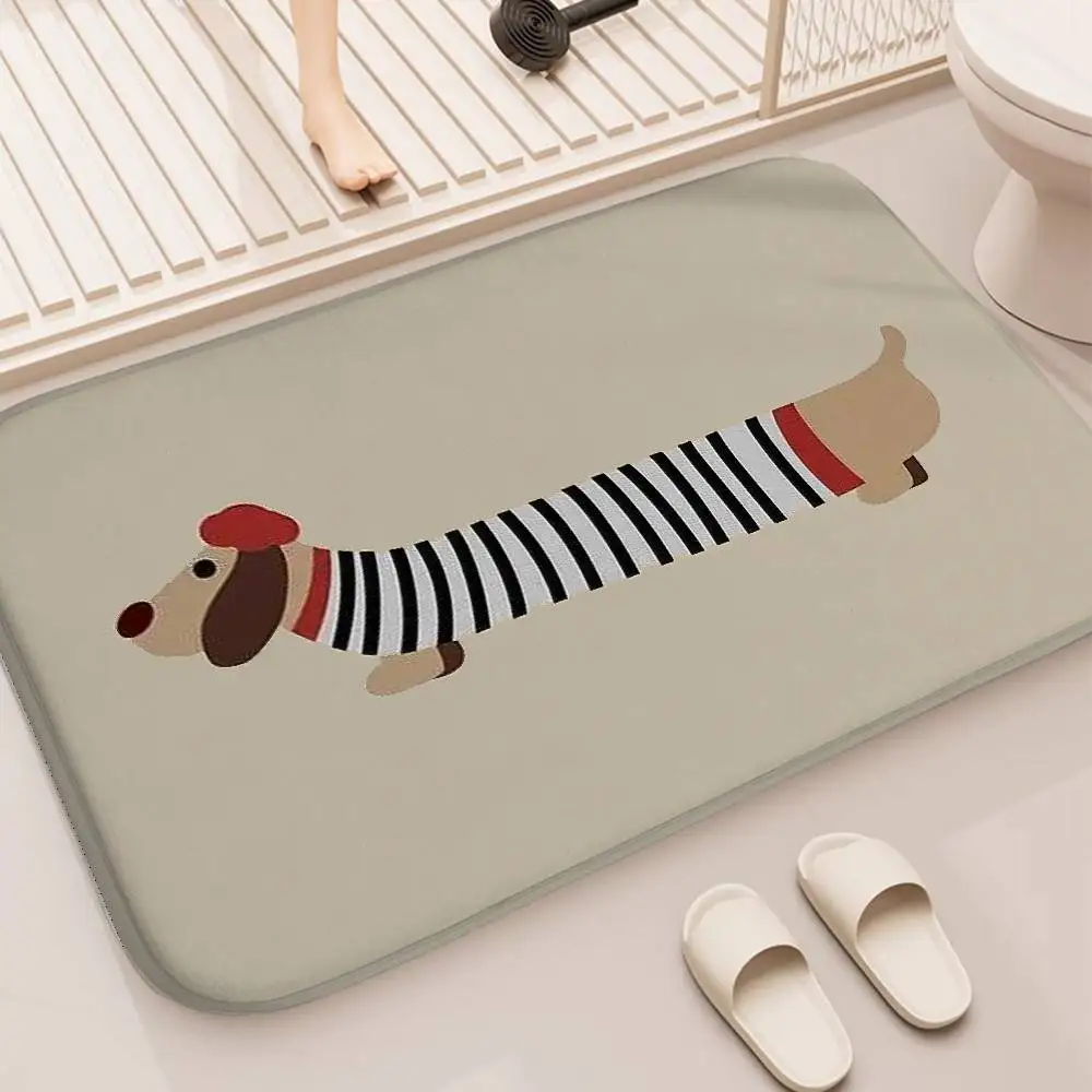 

Dachkel Puppy Floor Mat Printed Large Carpets Room And Bedroom Carpets Bathroom Anti Slip Door MATS Small Carpets