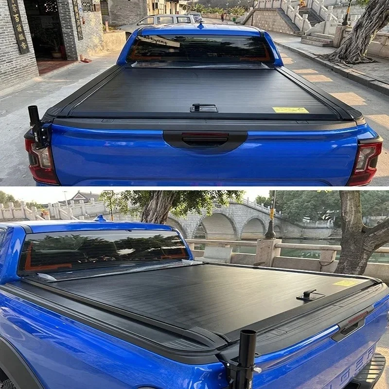 شاحنة صغيرة يغطي السرير الأسطوانة مصراع غطاء الألومنيوم الأسطوانة غطاء قوي تونيو غطاء شاحنة الصلب تونيو غطاء ل ايسوزو Dmax 2018 #4