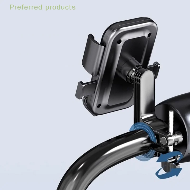 

Universal 360 Rotatable Motorbike Phone Holder Mount Navigation Clip for Bicycle & Scooter Cycling - Adjustable Phone Bracket