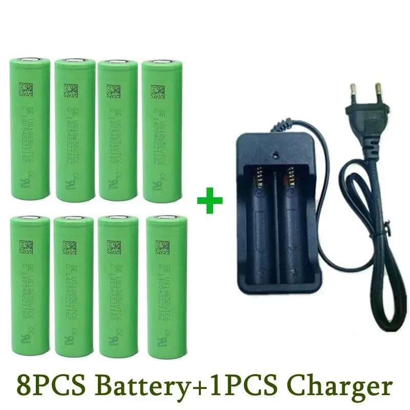 18650 Battery  2023NewBestselling VTC6 Li-ion 3.7V 3000MAH+Charger RechargeableBattery Suitable Screwdriver Battery