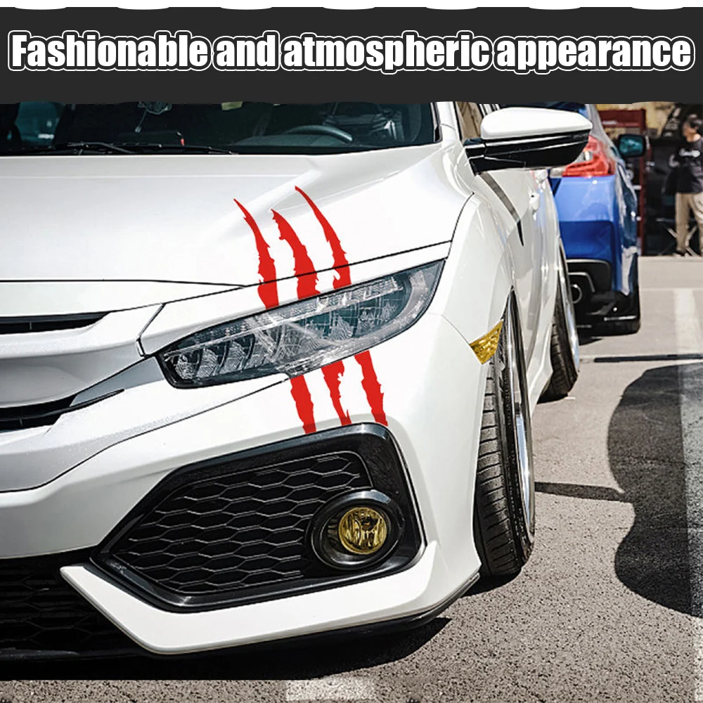 Auto Car Sticker Reflective Monster Claw Scratch Stripe Marks Headlight Decal Car Stickers 40cmX12cm car accessories