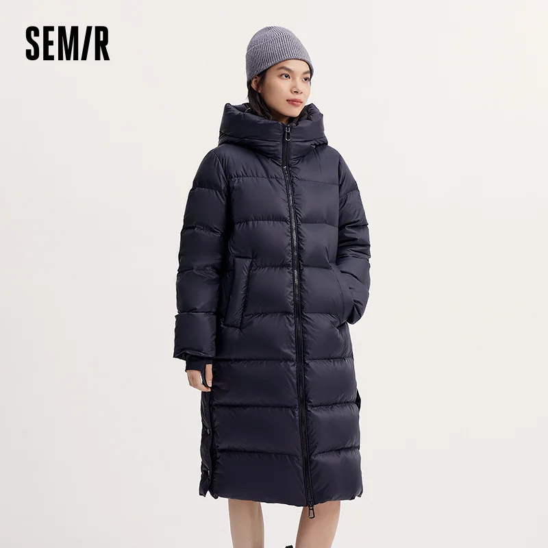 Semir Down Jacket Women Protective Clothing 2024 New Winter Loose Warm Versatile Outdoor Jacket