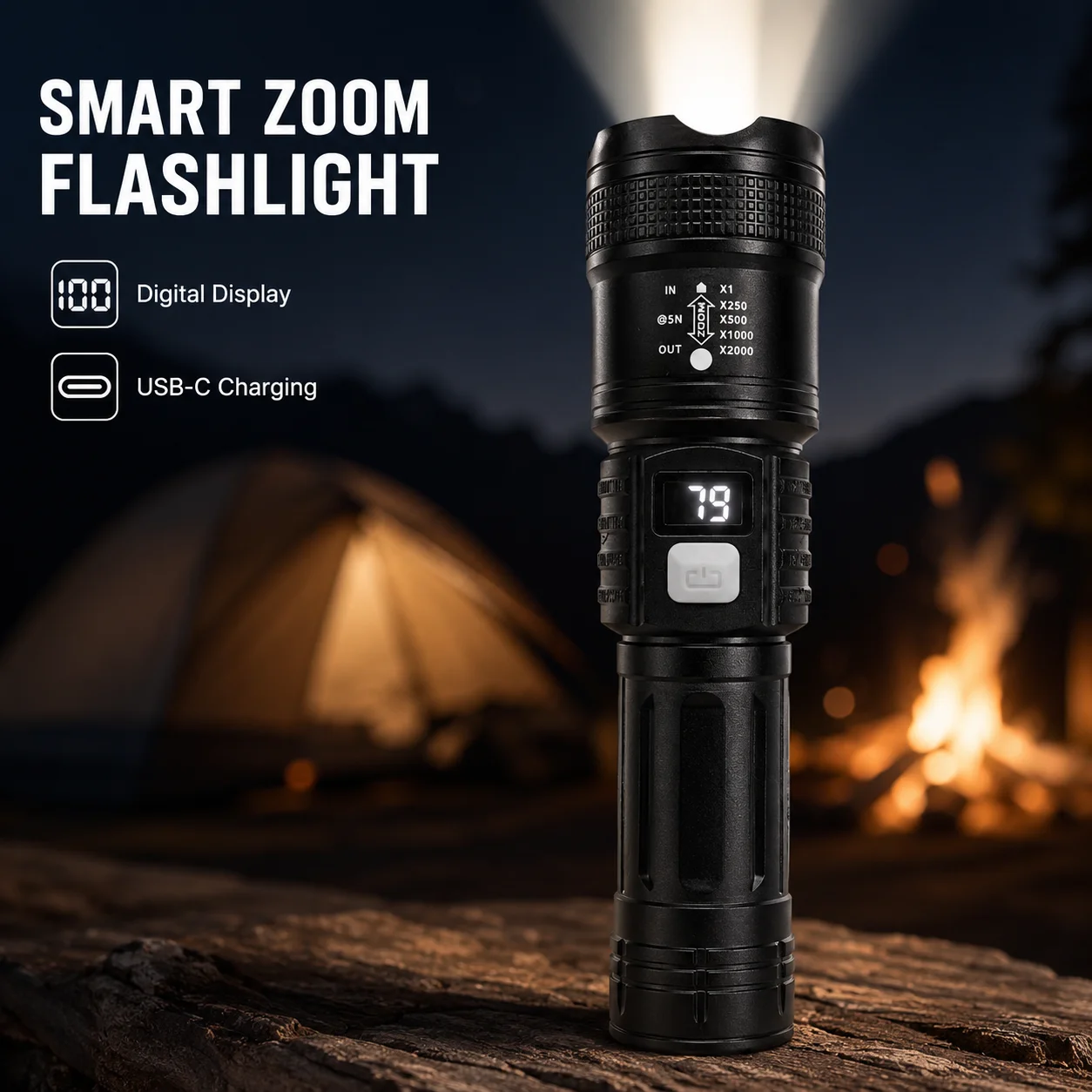 Умный фонарь с функцией зума, – обзор и цена Outdoor Lighting Black