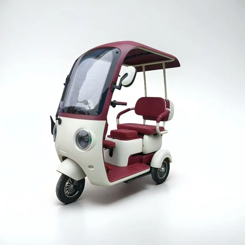 

Cheap Covered Electric Tricycle 3 Wheel Passenger E-Trike with Roof and Windshield