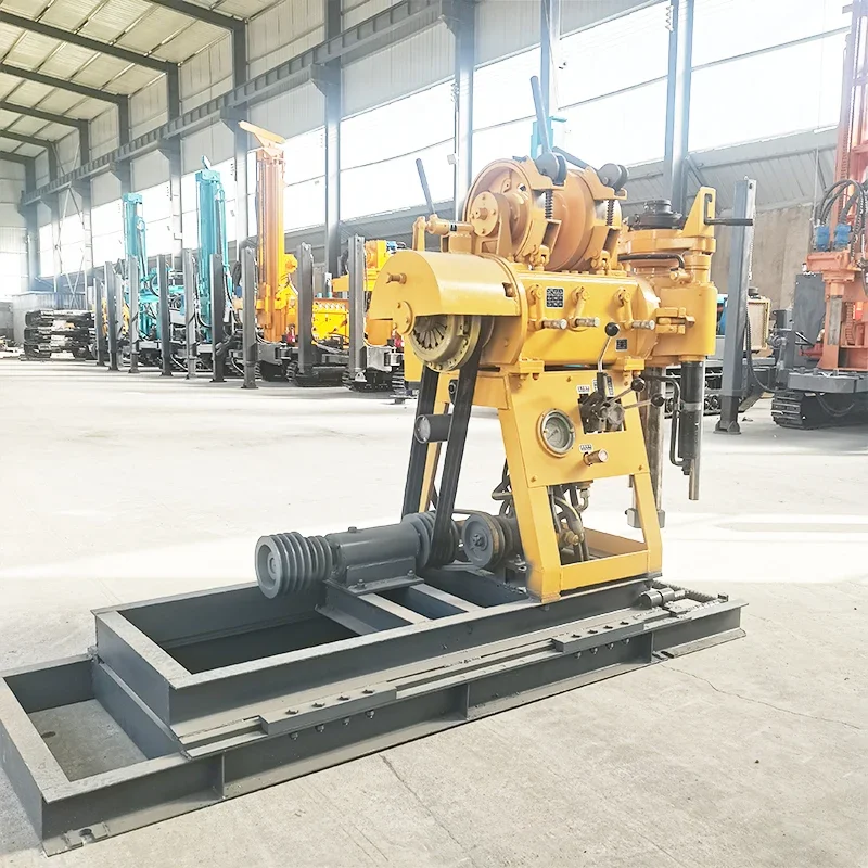 Factory Sale 200m Portable Hard Rock Gold Mining Hydraulic Dth Diamond Coring Small Soil Testing Drilling Rig Machine