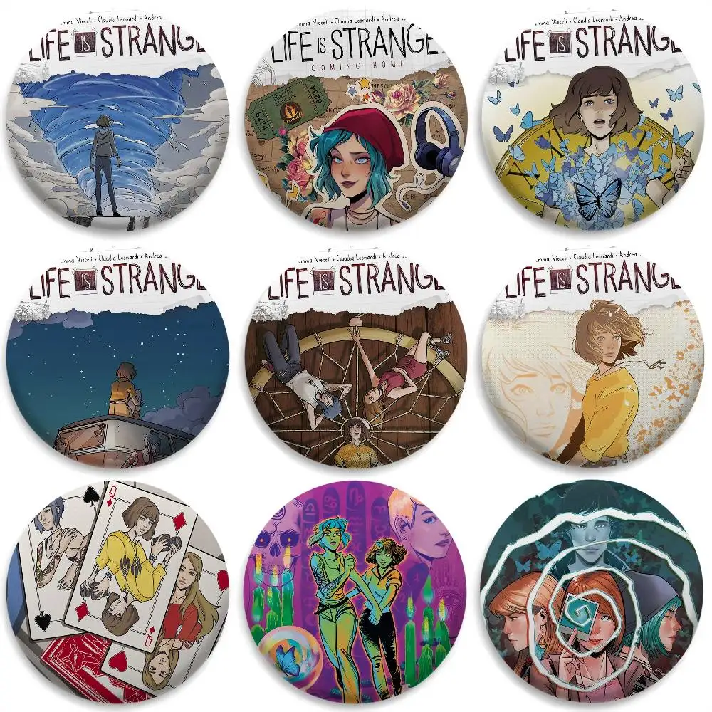 

Life Is S-Strange Game Badges Round Exquisite Badge Brooches Creative Pins For Clothes Hat Backpack Gift Accessories